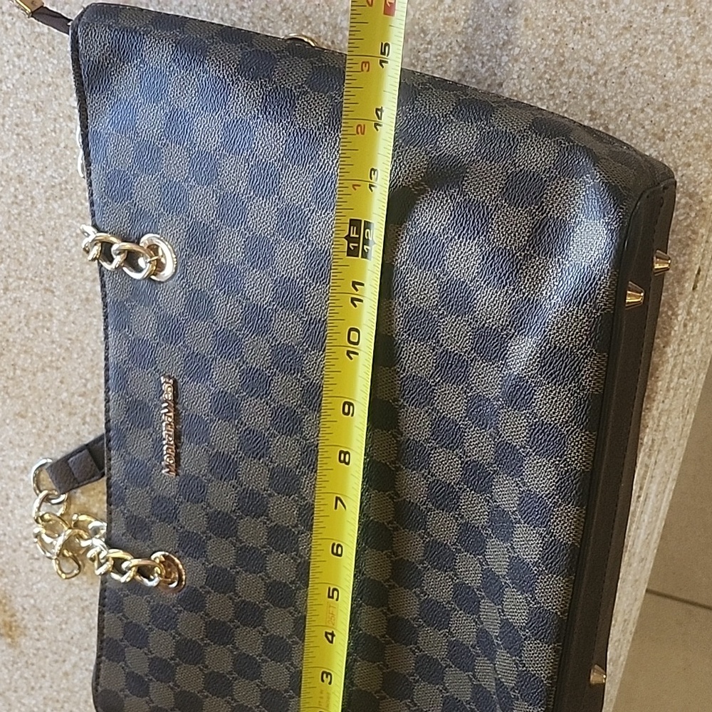 Montana West Chain Shoulder Strap Handbag Totebag - Picture 13 of 14